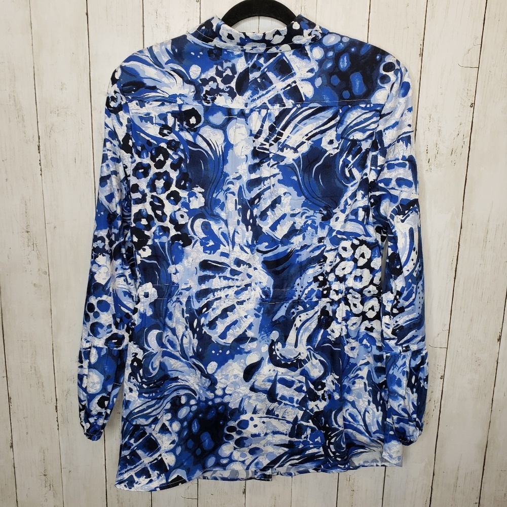 Liz & Me Platinum Collection Size 14/16W (0X) Blue - Picture 4 of 5